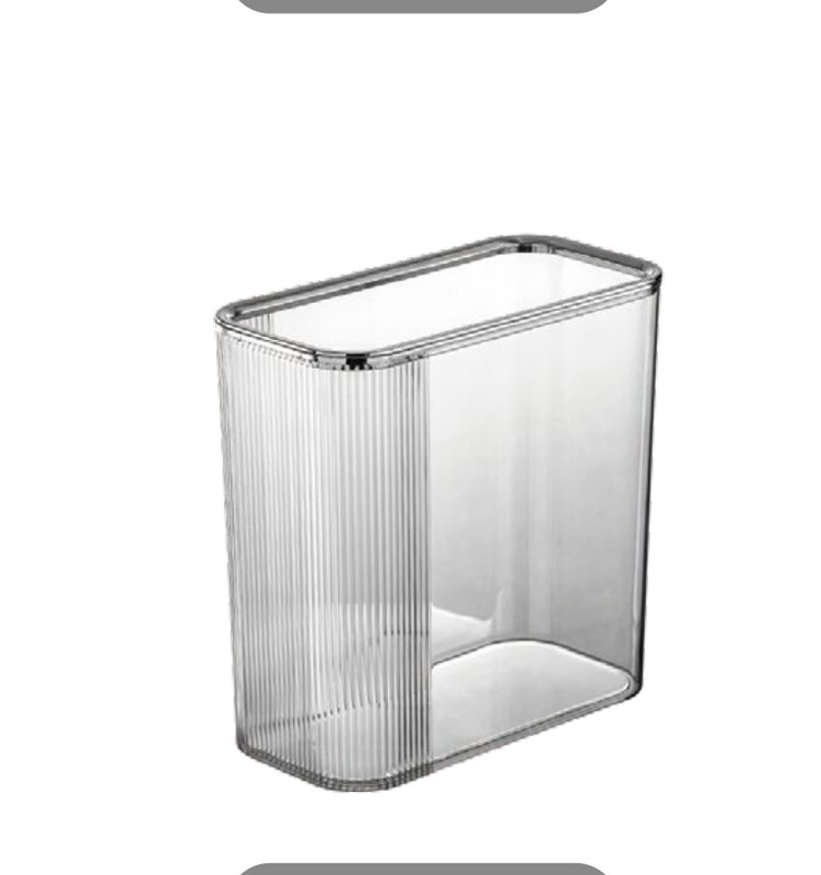 Clear PET Trash Bin (Press Ring) — ITEM.NO 1373 wholesale household plastic product