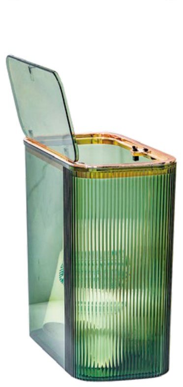 Clear PET Striped Bin (Lid) — ITEM.NO 1375 wholesale household plastic product