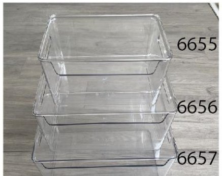 Clear Food Container — ITEM.NO 6657 wholesale household plastic product