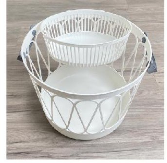 2-Tier Basket — ITEM.NO 7617 wholesale household plastic product
